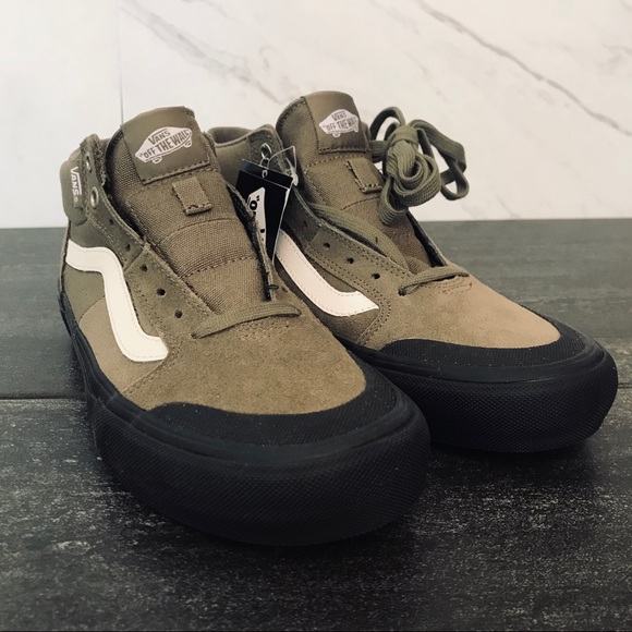 NEW Vans Gilbert Crockett Ivy Green Blk Sneakers - Picture 3 of 5